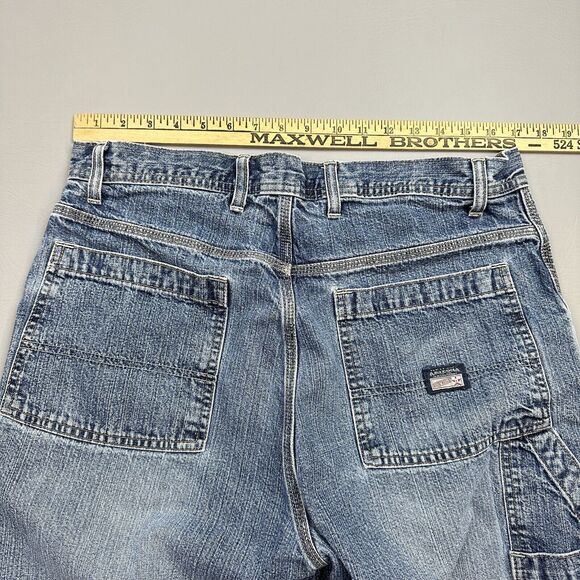 Vintage Arizona Jeans Shorts Mens 34 Denim Carpenter Baggy Relaxed Skate Y2K - Picture 8 of 11